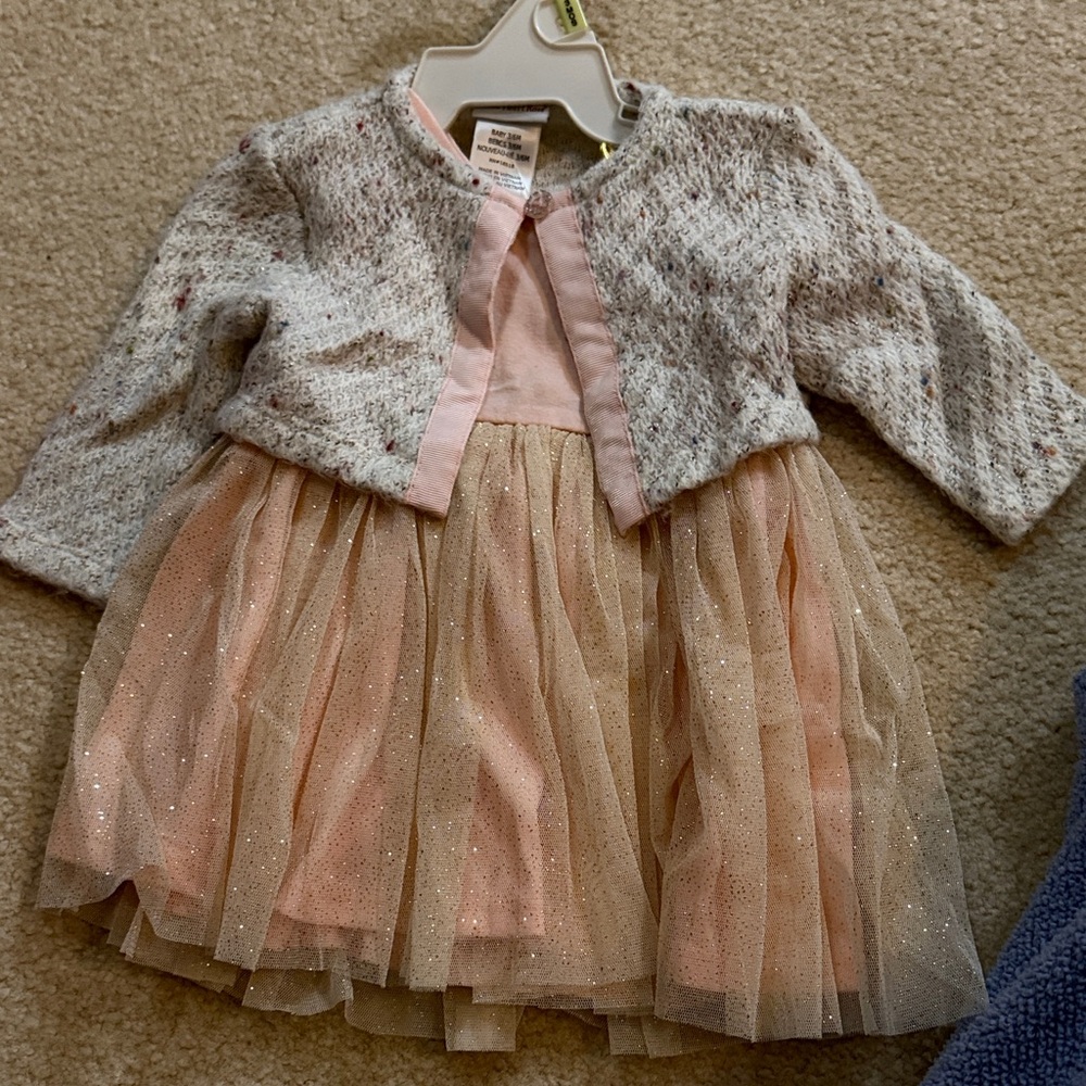 Sweet Heart Rose Pink and Cream Formal Dress